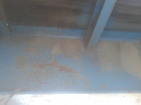 หางพื้นเรียบยาว 12 เมตร ต่ออู่พนัส จดทะเบียนปี 46 เลขคัชซี P36-1296 แบบรุ่น PS2-SC1200A น๊อต 8 ตัว ยาง 10.00-20 / 2 เพลา