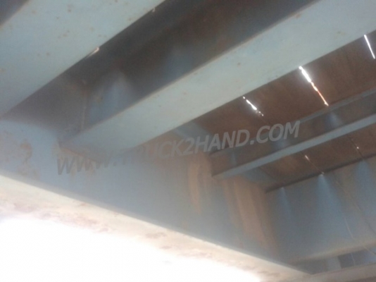 หางพื้นเรียบยาว 12 เมตร ต่ออู่พนัส จดทะเบียนปี 46 เลขคัชซี P36-1296 แบบรุ่น PS2-SC1200A น๊อต 8 ตัว ยาง 10.00-20 / 2 เพลา