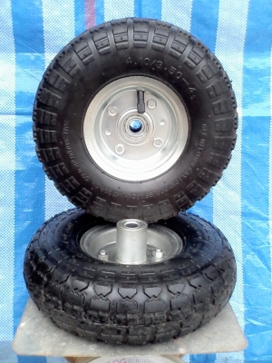 ล้อยางสารพัดประโยชน์ แบบเติมลมได้ 4.10/3.50 - 4 เพลา 5/8"