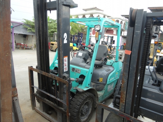 ขายรถ mitsubishi fg25 แก็ส +น้ำมันเบนซิล เกียร ออโต้ เสาสูง 4เมตร