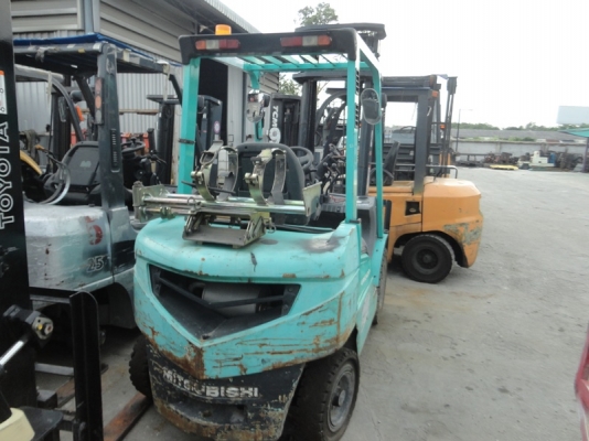 ขายรถ mitsubishi fg25 แก็ส +น้ำมันเบนซิล เกียร ออโต้ เสาสูง 4เมตร