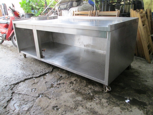 โต๊ะแสตนเลส  ร้านตามสั่ง โรงงาน  ขายได้ทุกอย่าง สภาพดีมาก