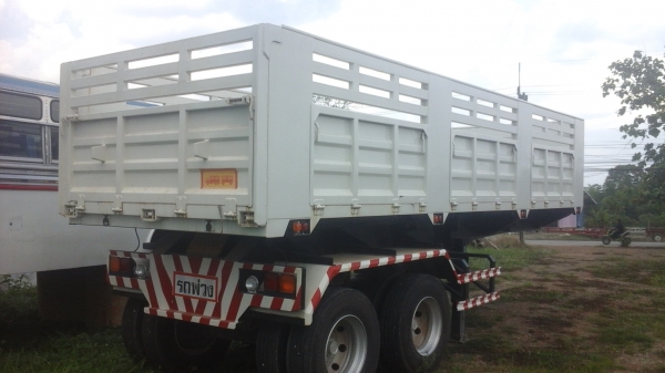 ขายด่วนหางพ่วง2เพลาดั้มยาว7.50เมตรหางไมเคยใช้งานปี56