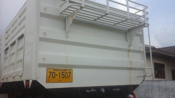 ขายด่วนหางพ่วง2เพลาดั้มยาว7.50เมตรหางไมเคยใช้งานปี56