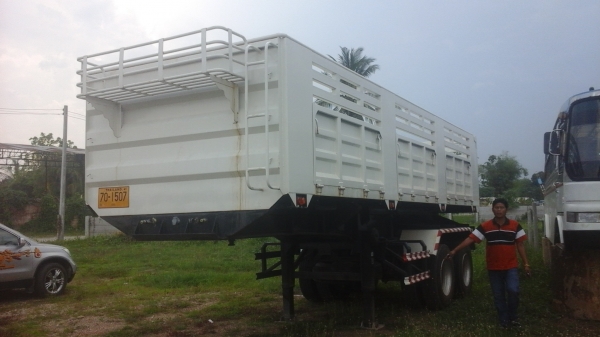 ขายด่วนหางพ่วง2เพลาดั้มยาว7.50เมตรหางไมเคยใช้งานปี56