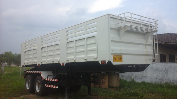 ขายด่วนหางพ่วง2เพลาดั้มยาว7.50เมตรหางไมเคยใช้งานปี56