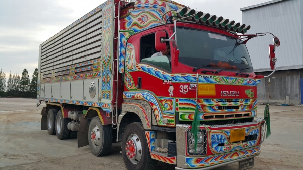 ขายดาวน์รถพ่วง 24 ล้อ แม่-ลูก กระบะเนียมคอกเกษตรดั้ม ISUZU 360 ปี.56 วิ้ง.100000  กว่ากิโล ขายดาวน์ถูกๆ850000 สนใจรีบจองด่วน