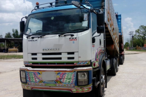 ขาย ISUZU 360 พ่วงแม่+ลูก กระบะเหล็กคอกเกษตรดั๊ม รถปี 52 ( ลูกค้าหลุดมัดจำ เปิดขายใหม่อีกรอบ )