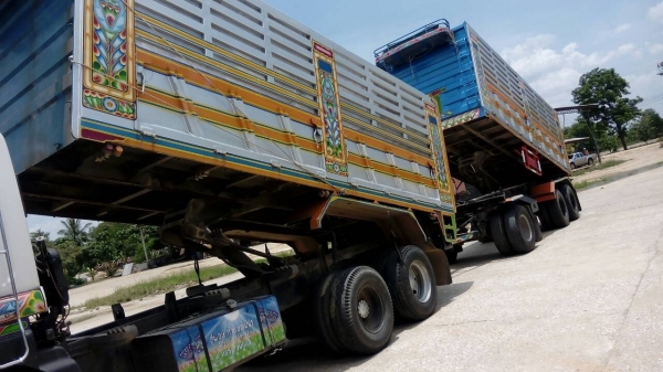 ขาย ISUZU 360 พ่วงแม่+ลูก กระบะเหล็กคอกเกษตรดั๊ม รถปี 52 ( ลูกค้าหลุดมัดจำ เปิดขายใหม่อีกรอบ )