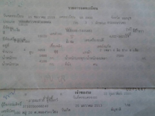 ขายรถบรรทุก4ล้อ สภาพพร้อมใช้งาน เอกสารพร้อมโอน สนใจโทร 090-8588220คุณนะ 093-3258446คุณบิว ID:narong498 หรือ www.truck.in.th/498 หรือเพจFacebook ณรงค์ ซื้อขายรถมือสอง (เว็บไซต์ส่วนตัว)