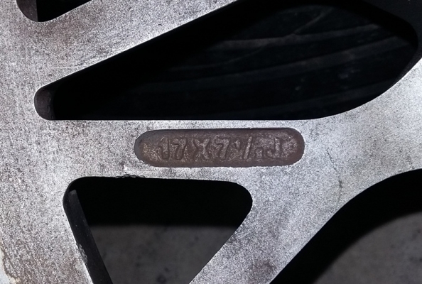 ล้อ,BBS"RS 17X7.5 Off27 5/120-114.3 สภาพเดิมๆ 13,800