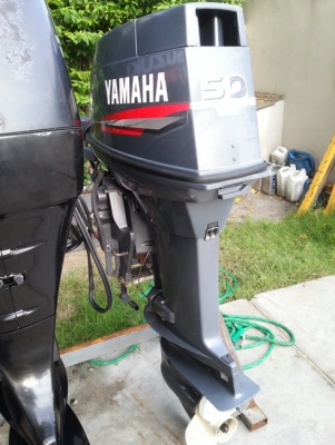 ขายเครื่องเรือ YAMAHA 50 HP มี Trim