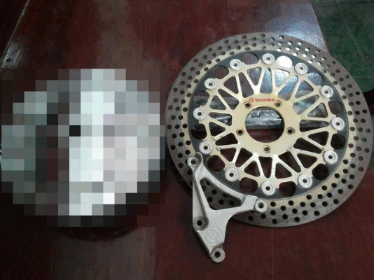 ถูก!!จานโตพร้อมขาจับอลูมิเนียม + อาร์มCBR400