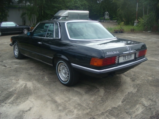 BENZ W107-450SLC ปี 1989 ทะเบียน 2ช-9229 2ประตู สีดำ ไม่มีผุ เครื่องเดิม เบนซิน