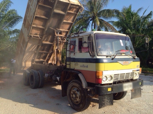 ขายรถบรรทุกสิบล้อดัมพ์ FM186 จ้าวอินทรีย์ เครื่อง EL100-190 แรง ทะเบียนพร้อม