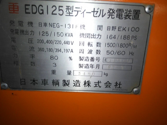 ขายเครื่องปั่นไฟ Nippon 150KVA ขายเครื่องปั่นไฟ Nippon 150KVA