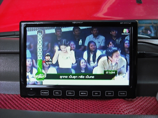 TV ติดรถยนต์ WORLDTECH 7"