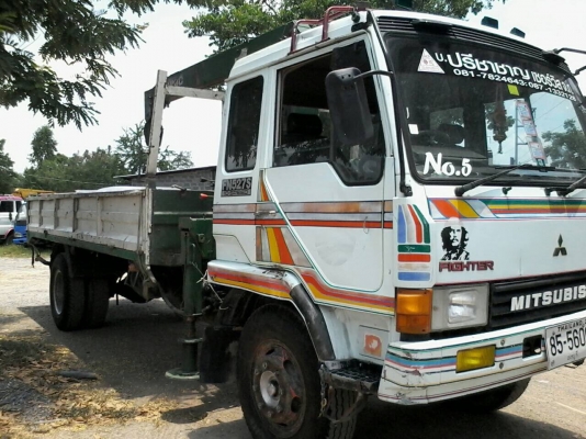 ขายรถ6ล้อมิตซู168แรงติดเครนUNIC3ตัน4ปลอก3ชัก