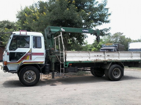 ขายรถ6ล้อมิตซู168แรงติดเครนUNIC3ตัน4ปลอก3ชัก