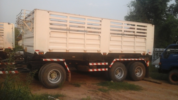 ขายด่วนลูกพ่วงดั้ม3เพลาแท้ยาว6.50เมตรปี54สภาพสวยยางดี