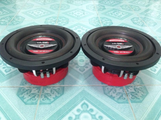 ซับ10นิ้ว AQ RED STORM มือสองโครงหล่อว้อยคู่แม่เหล็กสองก้อน สภาพสวยมากเดิมๆ เบสแน่นมาก ขายคู่ละ 2950 บาท