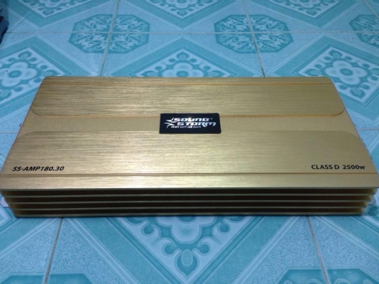 แอมป์คลาสดี SOUND STORM 180.30 มือสองสภาพดี ใช้งานปกติเดิมๆไม่เคยซ่อม แรงๆ ขับซับ10&quot;-12&quot;หล่อได้สบาย ขาย 3550 บาท