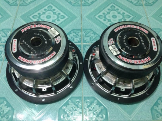 ซับ10นิ้ว Xpowerมือสองโครงหล่อว้อยคู่แม่เหล็กสองก้อน180/ว้อย3&quot; สภาพสวย เบสแน่นมาก ขาโหด ขายคู่ละ 3550 บาท