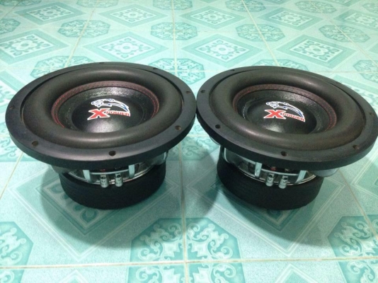 ซับ10นิ้ว Xpowerมือสองโครงหล่อว้อยคู่แม่เหล็กสองก้อน180/ว้อย3&quot; สภาพสวย เบสแน่นมาก ขาโหด ขายคู่ละ 3550 บาท