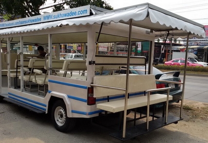 รถชมวิวไฟฟ้าโซล่าเซลล์ 35-40 ที่นั่ง รถไฟฟ้าโซล่าเซลล์ 35-40 ที่นั่ง