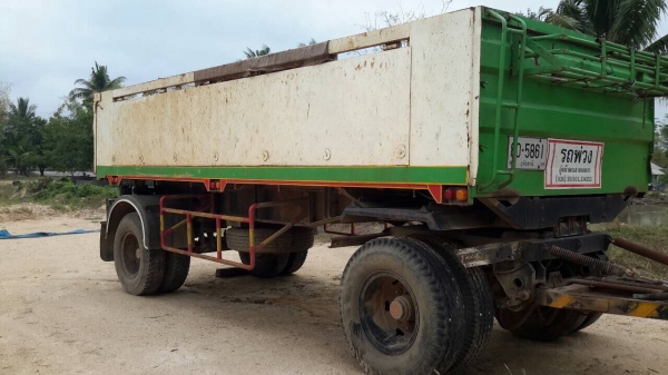 ขายลูกพ่วงดั้ม2เพลาอู่หน้าพระลานปี2548พื้นใหม่หนา 6 มิล