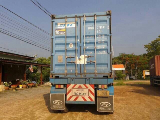 Hino260แรงม้าติดตั้งngvมาจากโรงงานหัวลากพร้อมหางพื้นเรียบ3เพลา