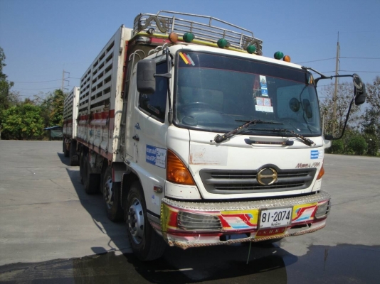 ขาย HINO MEGA 260 พ่วงแม่+ลูก กระบะเหล็กคอกเกษตร ไม่ดั๊ม รถปี46