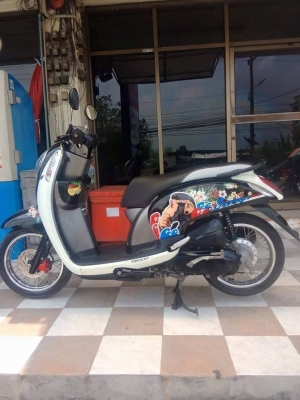 All New Scoopy i ปี 2556 สีขาว ดำ ลายใหม่ Monkey DO รถสวยมากๆ ออกใหม่ล่าสุด