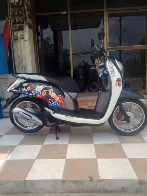 All New Scoopy i ปี 2556 สีขาว ดำ ลายใหม่ Monkey DO รถสวยมากๆ ออกใหม่ล่าสุด