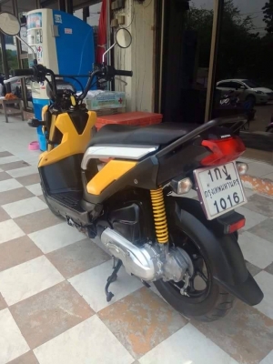 Honda Zoomer X ปี 2556 สีเหลือง รุ่นใหม่ล่าสุด รถสวยวิ๊งสดใสมากๆ