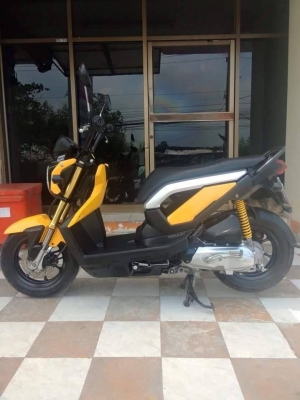 Honda Zoomer X ปี 2556 สีเหลือง รุ่นใหม่ล่าสุด รถสวยวิ๊งสดใสมากๆ