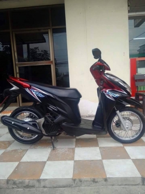 Honda Click 125 i สีดำแดง ลาย tune up รถสวยจริง สภาพดีมากๆ รุ่นใหม่ล่าสุด