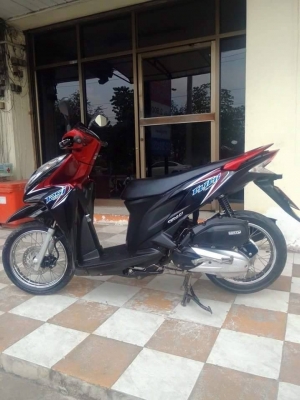 Honda Click 125 i สีดำแดง ลาย tune up รถสวยจริง สภาพดีมากๆ รุ่นใหม่ล่าสุด