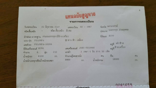 ขาย HINO FG1JMPA MEGA ขาย HINO FG1JMPA MEGA