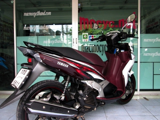 nouvo sx 125 cc. สีขาวม่วง รถเดือน ธันวาคม ปี 56 ไมล์ 8 พันโล ระบบหัวฉีดประหยัดขั้นเทพ แถม 3 รายการ 