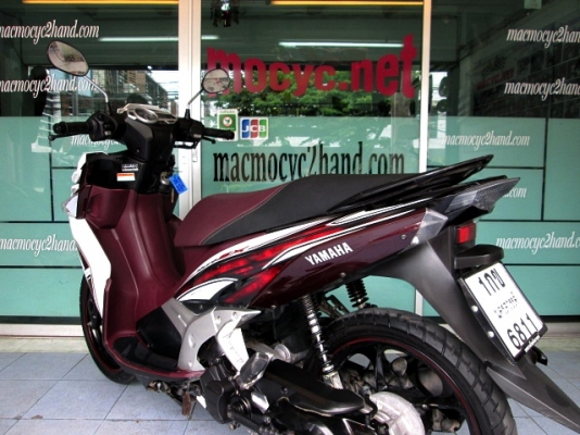 nouvo sx 125 cc. สีขาวม่วง รถเดือน ธันวาคม ปี 56 ไมล์ 8 พันโล ระบบหัวฉีดประหยัดขั้นเทพ แถม 3 รายการ 