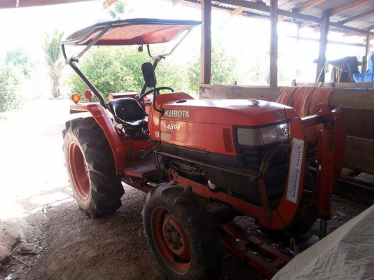 ขาย  L4508. รถสวยพร้อมใช้  แถมอุปกรณ์ 2 ชิ้น ผานดันหน้าและ ผานพรวน