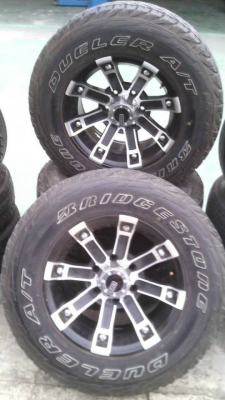 ขายแม็คใหม่พร้อมยางบริสโตน  ขนาด 245/70 R16  ยา จำนวน 4 เส้น  ขาย 19,500 บาท   สนใจ 081-143-9463 , 087-700-0165