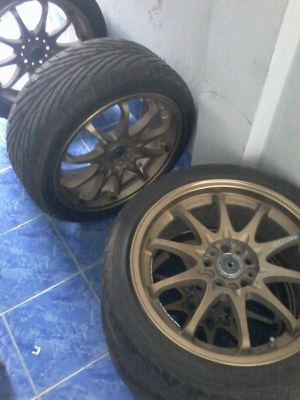 ล้อแม็ก VOLK RACING 14000 บ. / พร้อมยางปี 2014(ยางยังไม่ถึงปีครับ)