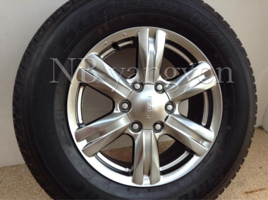 ล้อแม็ก มิวX Isuzu all new mu-x รุ่นลิมิตเต็ด ขอบ 17 พร้อมยาง Bridgestone Dueler 255-565-17 ปี 15