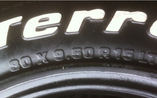 ยาง All BF goodrich 30 9.5 R15 ปลายปี11 ดอกคม ไม่ปะไม่บวม