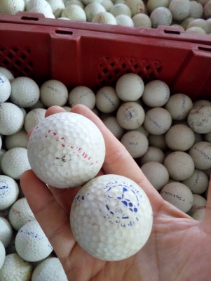 ลูกกอล์ฟมือสอง สภาพดีสวย มีจำนวนมาก ขายในราคาถูกเหมือนได้ฟรี