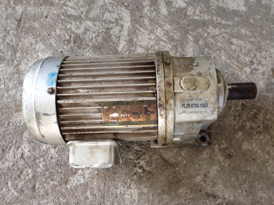 ขายมอเตอร์เกียร์ Kimpo made in Taiwan 1HP. 380V อัตราทด 1:10 สภาพสวย วิ่งนิ่ม พร้อมใช้งาน