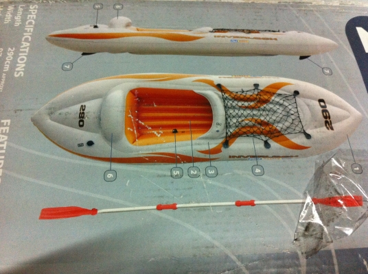 เรือยางคายัคอย่างดี INVERLOCH นั่งคนเดียวของใหม่เหมือนในภาพ