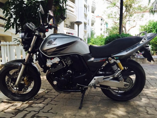 ขายcb400 tec3 ปี2006 ทะเบียนแท้ สมอ โอนได้ทั่วไทย cb400 tec3 สภาพดีมาก เครื่องสด  รับไฟแนนซ์ 178,000 บาท โทร 085-3890548